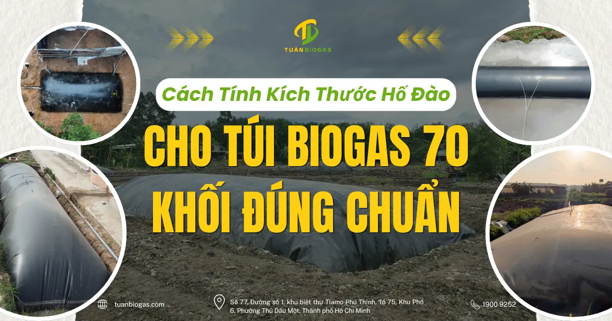 Cách Tính Kích Thước Hố Đào Cho Túi Biogas 70 Khối Đúng Chuẩn